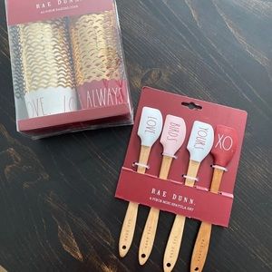 Rae Dunn Valentine spatulas, baking cups